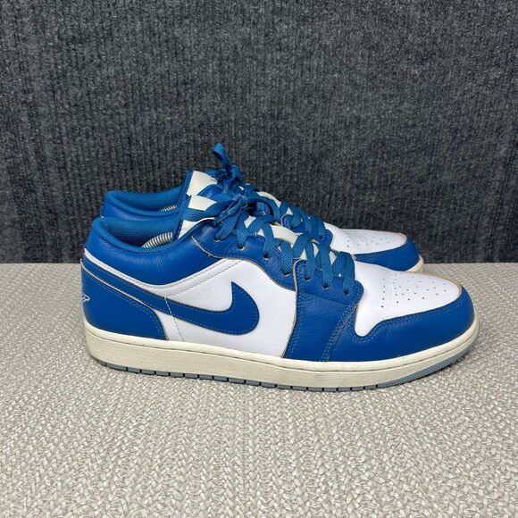 Nike Air Jordan 1 Low SE White Industrial Blue Shoes Mens 12 FN5214-141 main image 7